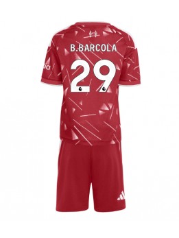 Liverpool Bradley Barcola #29 Replika Hemmakläder Barn 2026-27 Kortärmad (+ byxor)